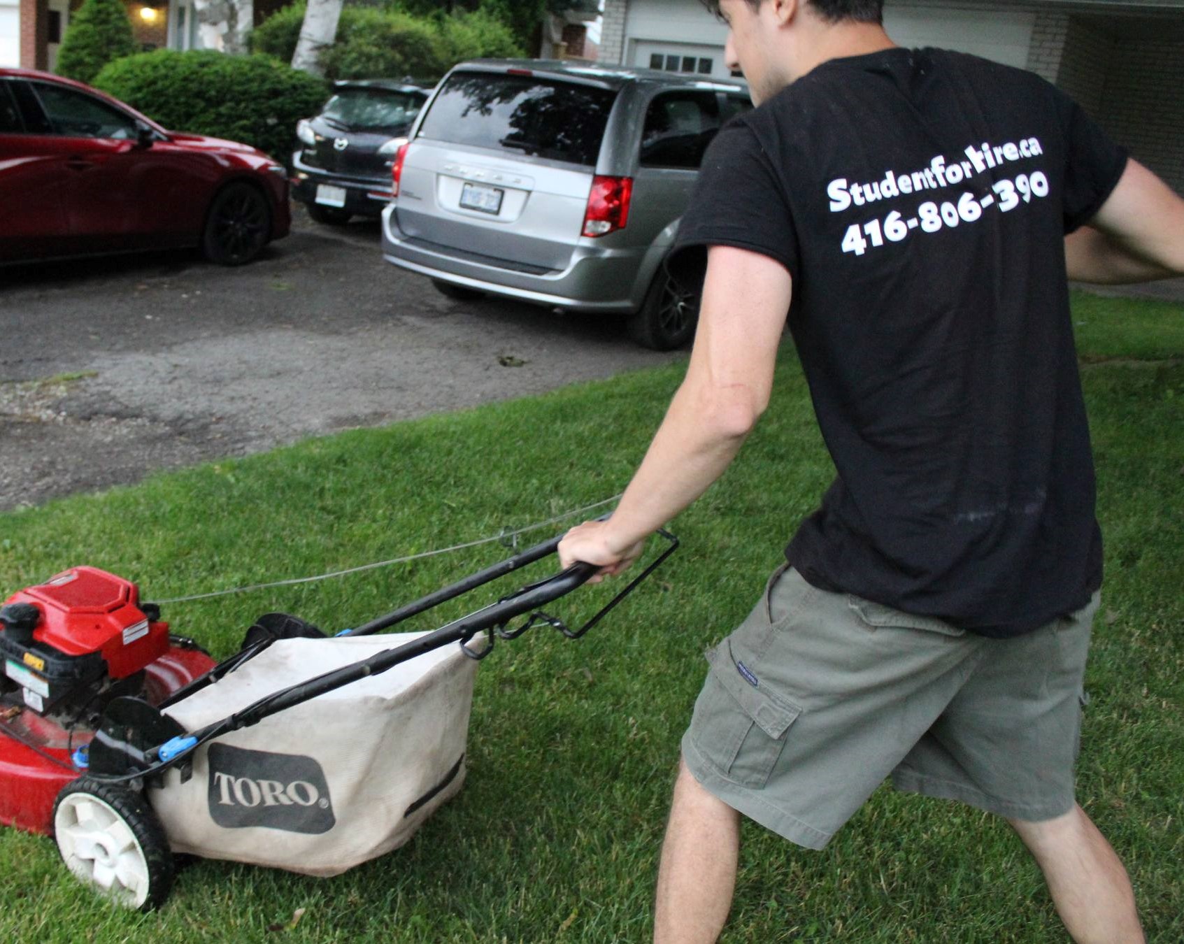 Student registering for work